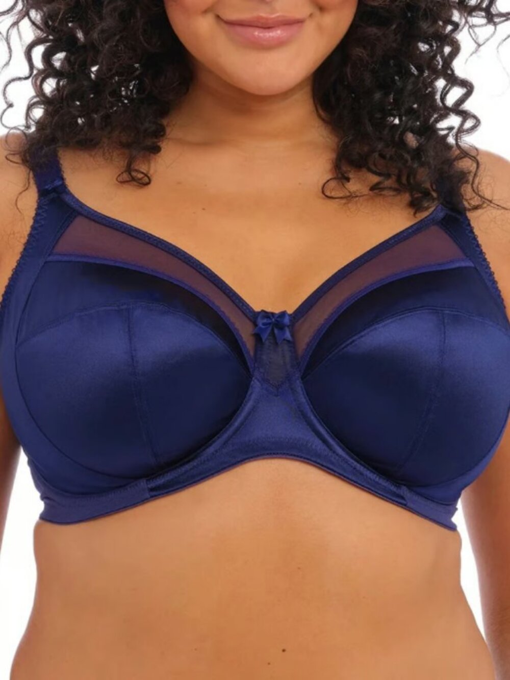 NWT Goddess Keira GD6000 Bra 38DD Cobalt Blue Satin Underwire Full Coverage